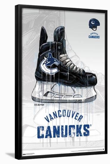 NHL Vancouver Canucks - Drip Skate 21-Trends International-Framed Poster