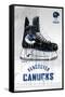 NHL Vancouver Canucks - Drip Skate 21-Trends International-Framed Stretched Canvas