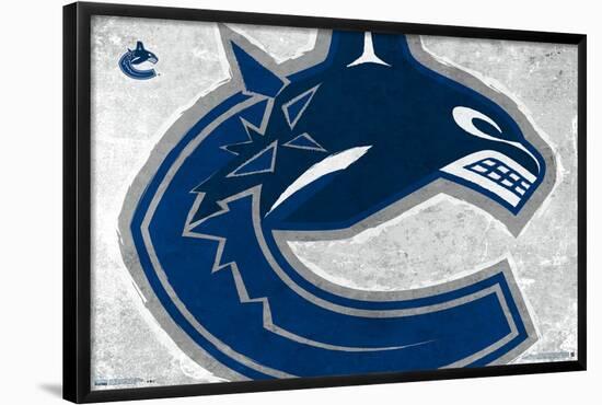 NHL Vancouver Canucks - Logo 19-Trends International-Framed Poster