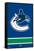 NHL Vancouver Canucks - Logo 21-Trends International-Framed Stretched Canvas