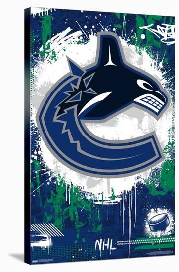 NHL Vancouver Canucks - Maximalist Logo 23-Trends International-Stretched Canvas