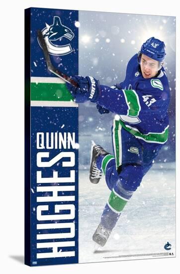 NHL Vancouver Canucks - Quinn Hughes 20-Trends International-Stretched Canvas