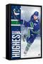 NHL Vancouver Canucks - Quinn Hughes 20-Trends International-Framed Stretched Canvas