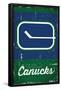 NHL Vancouver Canucks - Retro Logo 13-Trends International-Framed Poster