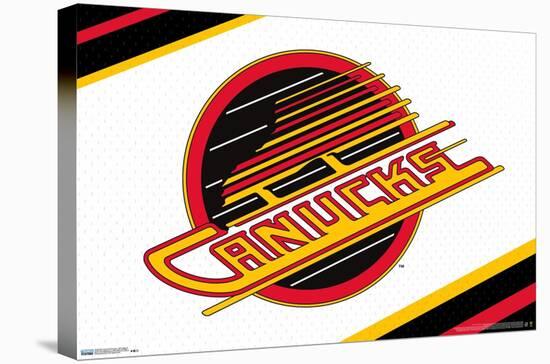 NHL Vancouver Canucks - Retro Logo 19-Trends International-Stretched Canvas