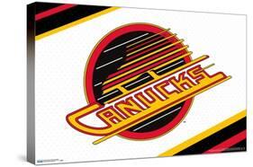 NHL Vancouver Canucks - Retro Logo 19-Trends International-Stretched Canvas