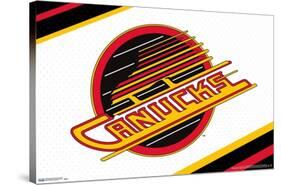 NHL Vancouver Canucks - Retro Logo 19-Trends International-Stretched Canvas