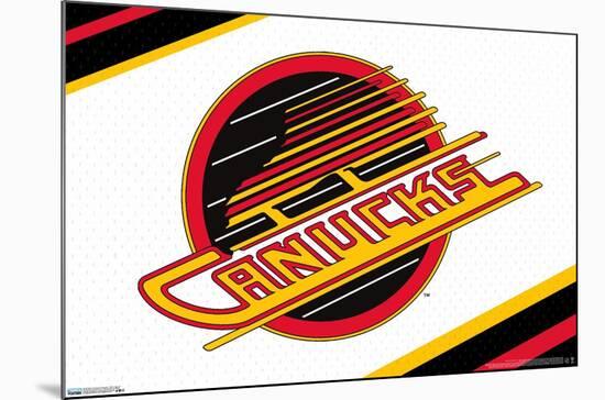 NHL VANCOUVER CANUCKS - RETRO LOGO-null-Mounted Standard Poster