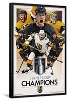 NHL Vegas Golden Knights - 2023 Stanley Cup Champions-Trends International-Framed Poster