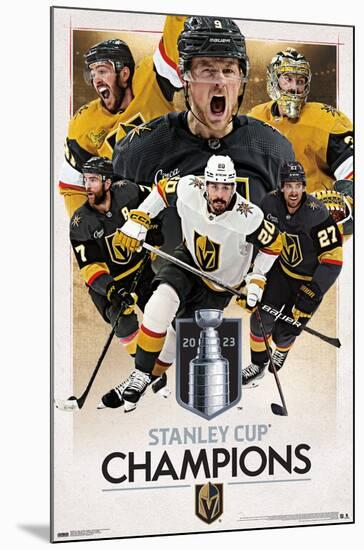 NHL Vegas Golden Knights - 2023 Stanley Cup Champions-Trends International-Mounted Poster