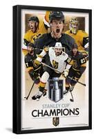 NHL Vegas Golden Knights - 2023 Stanley Cup Champions-Trends International-Framed Poster