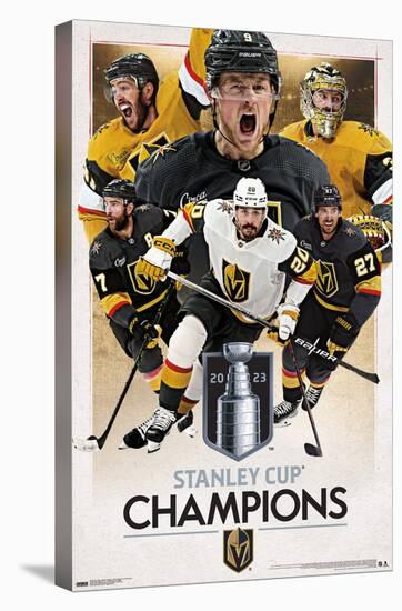 NHL Vegas Golden Knights - 2023 Stanley Cup Champions-Trends International-Stretched Canvas