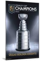 NHL Vegas Golden Knights - 2023 Stanley Cup Team Logo-Trends International-Mounted Poster