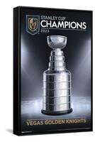 NHL Vegas Golden Knights - 2023 Stanley Cup Team Logo-Trends International-Framed Stretched Canvas