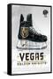 NHL Vegas Golden Knights - Drip Skate 20-Trends International-Framed Stretched Canvas