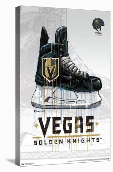 NHL Vegas Golden Knights - Drip Skate 20-Trends International-Stretched Canvas