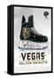 NHL Vegas Golden Knights - Drip Skate 20-Trends International-Framed Stretched Canvas