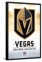 NHL Vegas Golden Knights - Logo 17-Trends International-Framed Poster