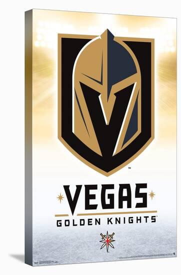 NHL Vegas Golden Knights - Logo 17-Trends International-Stretched Canvas