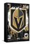 NHL Vegas Golden Knights - Maximalist Logo 23-Trends International-Framed Stretched Canvas