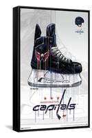 NHL Washington Capitals - Drip Skate 21-Trends International-Framed Stretched Canvas