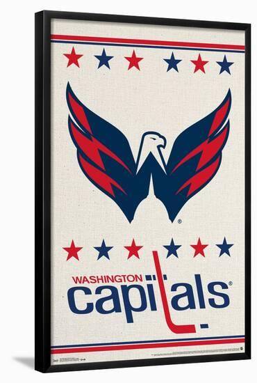 NHL Washington Capitals - Logo 14-Trends International-Framed Poster