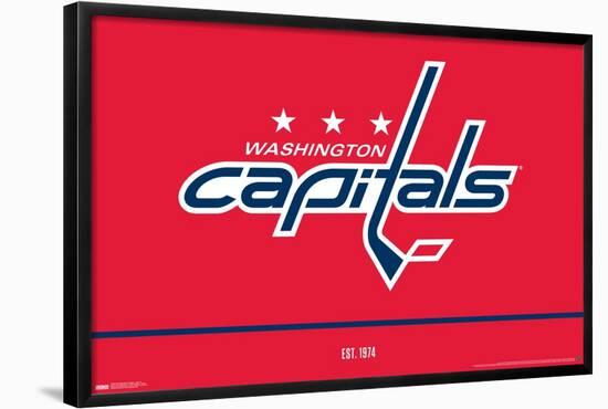 NHL Washington Capitals - Logo 21-Trends International-Framed Poster