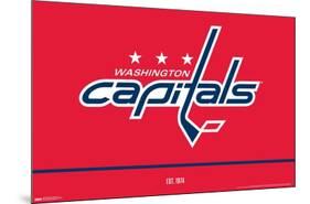 NHL Washington Capitals - Logo 21-Trends International-Mounted Poster