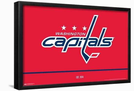 NHL Washington Capitals - Logo 21-Trends International-Framed Poster