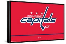 NHL Washington Capitals - Logo 21-Trends International-Framed Stretched Canvas