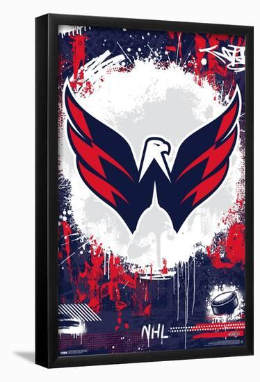 NHL Washington Capitals - Maximalist Logo 23-Trends International-Framed Poster