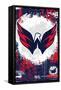 NHL Washington Capitals - Maximalist Logo 23-Trends International-Framed Stretched Canvas