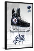 NHL Winnipeg Jets - Drip Skate 21-Trends International-Framed Poster