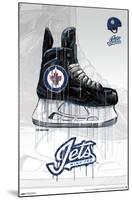 NHL Winnipeg Jets - Drip Skate 21-Trends International-Mounted Poster