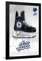 NHL Winnipeg Jets - Drip Skate 21-Trends International-Framed Poster