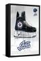 NHL Winnipeg Jets - Drip Skate 21-Trends International-Framed Stretched Canvas