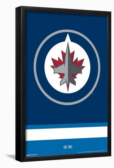 NHL Winnipeg Jets - Logo 21-Trends International-Framed Poster