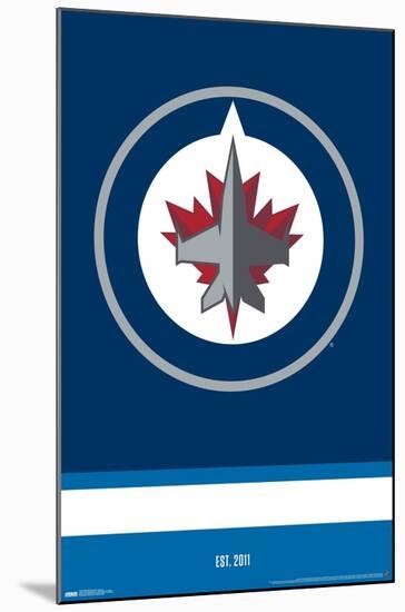 NHL Winnipeg Jets - Logo 21-Trends International-Mounted Poster