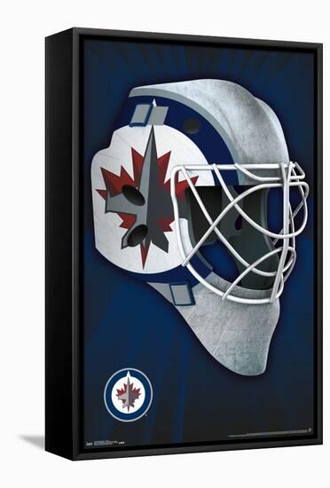 NHL Winnipeg Jets - Mask 16-Trends International-Framed Stretched Canvas