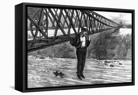 Niagara Bridge Stunt-null-Framed Stretched Canvas