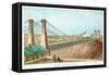 Niagara Cast Iron Bridge, New York, USA, C1855-C1860-null-Framed Stretched Canvas