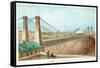 Niagara Cast Iron Bridge, New York, USA, C1855-C1860-null-Framed Stretched Canvas