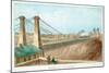 Niagara Cast Iron Bridge, New York, USA, C1855-C1860-null-Mounted Giclee Print