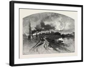 Niagara District, Port Robinson, Enlarged Canal, Canada, Nineteenth Century-null-Framed Giclee Print
