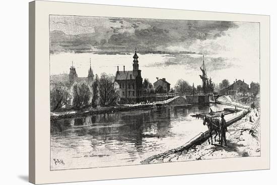 Niagara District, Thorold, on Old Welland Canal, Canada, Nineteenth Century-null-Stretched Canvas