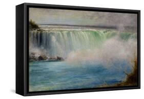 Niagara Falls, 1885, by George Inness, 1825-1894, American landscape painting,-George Inness-Framed Stretched Canvas