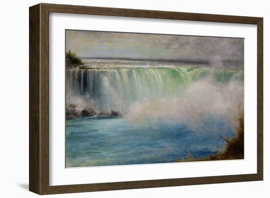 Niagara Falls, 1885, by George Inness, 1825-1894, American landscape painting,-George Inness-Framed Art Print