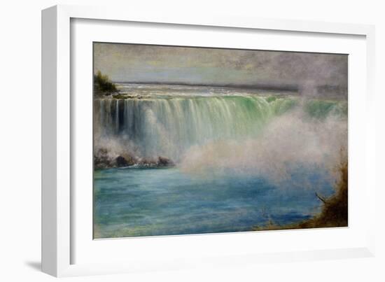 Niagara Falls, 1885, by George Inness, 1825-1894, American landscape painting,-George Inness-Framed Art Print