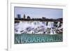 Niagara Falls - American Falls in Winter-Lantern Press-Framed Art Print