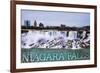 Niagara Falls - American Falls in Winter-Lantern Press-Framed Art Print